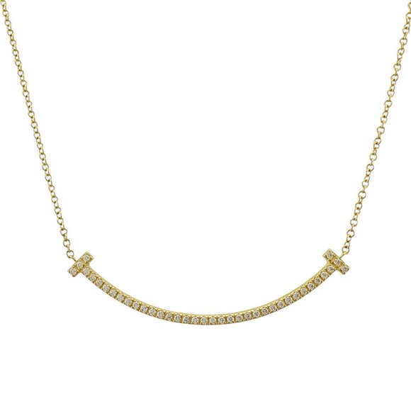TIFFANY Jewelry - Tiffany T Smile Necklace Diamond Ladies TIFFANY&Co.